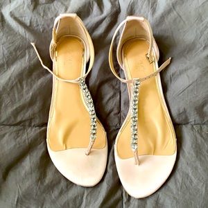 Wedding sandals, worn only once